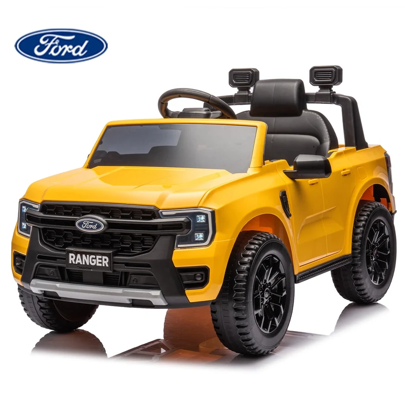 SUSIELADY 12V Licensed Ford Ranger, Kids Ride on Pickup Truck, with Remote Control, Music Player, LED Lights, Bluetooth, Soft Start, for Kids Aged 3+