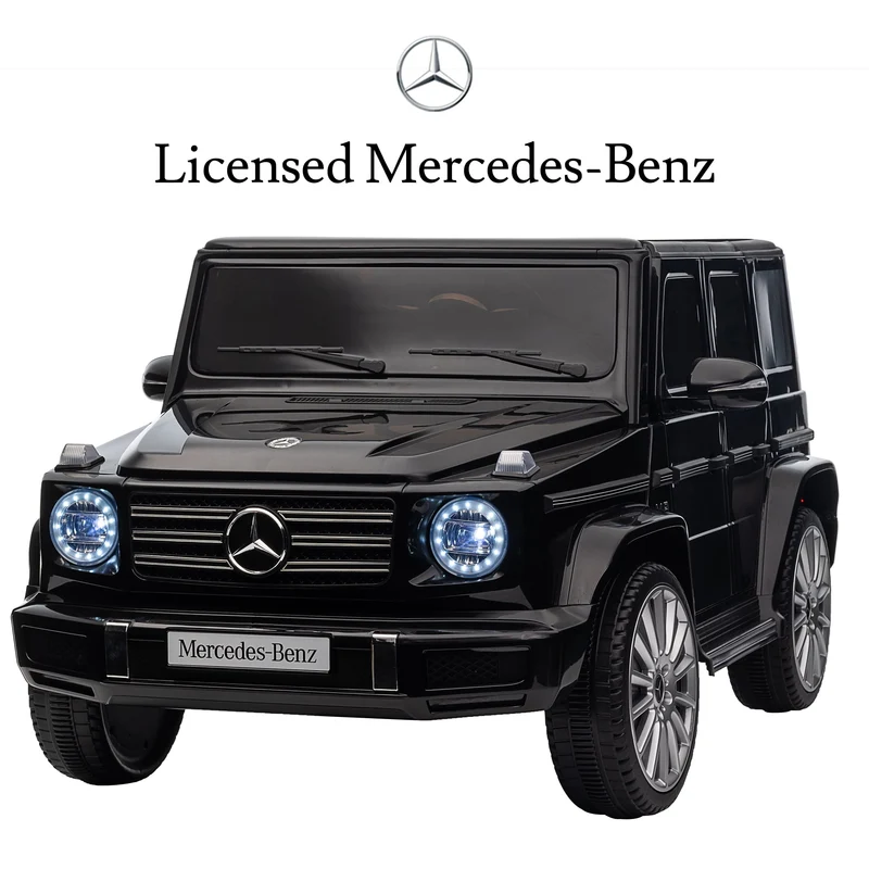 SUSIELADY 24V Ride on Car, Licensed Mercedes-Benz G500, Three speed adjustable, with Remote Control, USB, Bluetooth, LED Lights