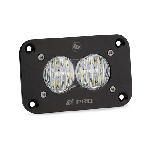 S2 Pro Black Flush Mount LED Auxiliary Light Pod - Universal Baja Designs