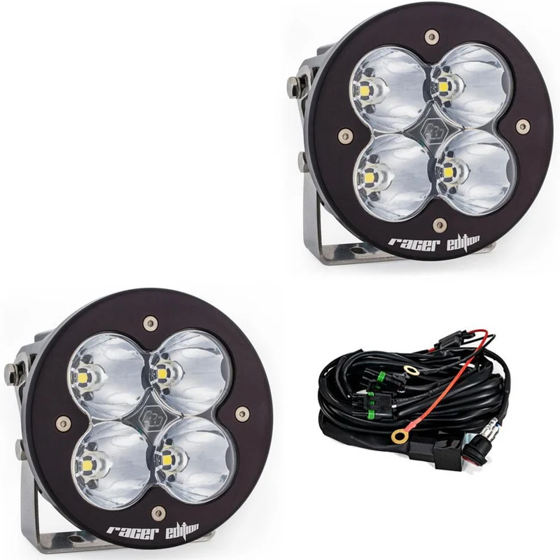 XL-R Racer Black LED Auxiliary Light Pod Pair - Universal Baja Designs
