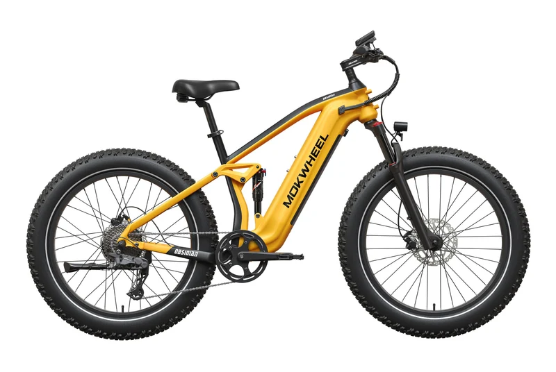 eBike Mokwheel Obsidian - Step Over - Black & Yellow - In a Box