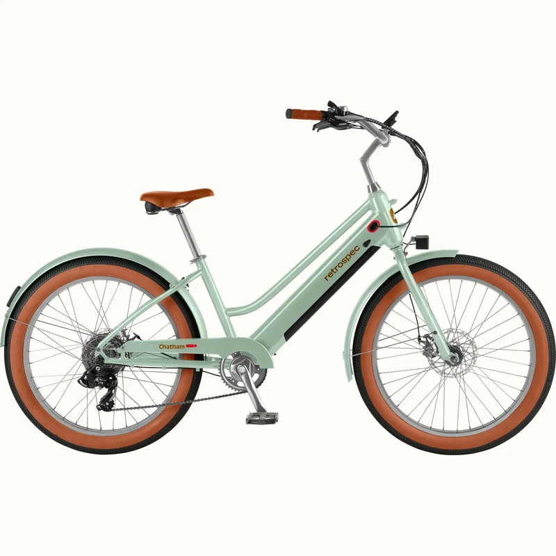 eBike Retrospec Chatham Rev Plus 2 - Step Thru - Matcha - In a Box