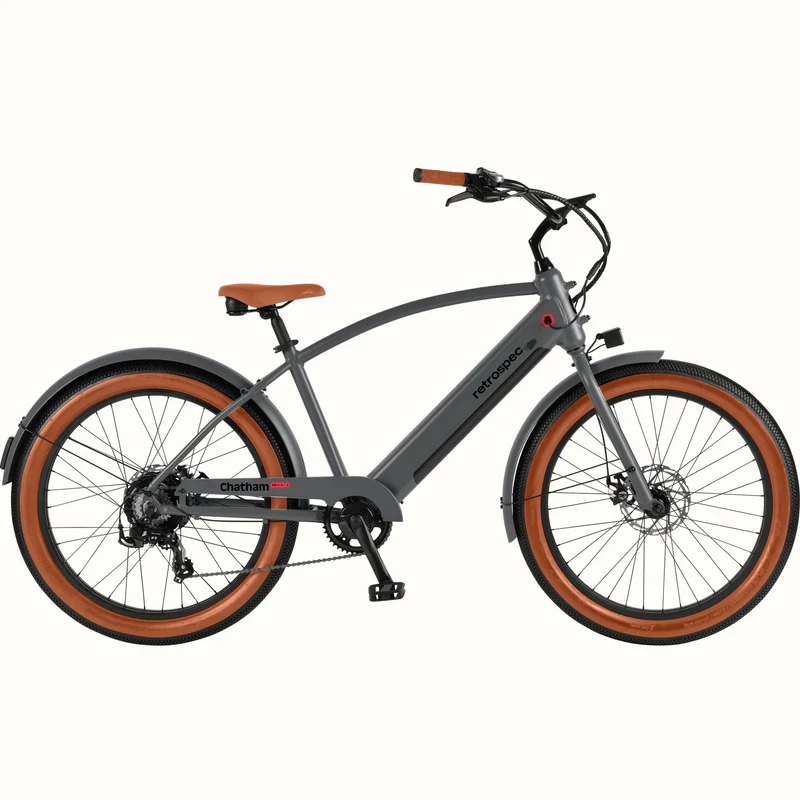 eBike Retrospec Chatham Rev Plus 2 - Step Over - Matte Graphite - In a Box