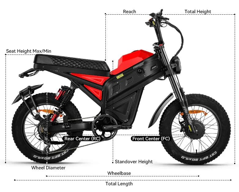 eMOTO Freesky Cheetah MT-380 - Red - In a Box