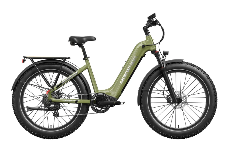 eBike Mokwheel Basalt 2.0 - Step Thru - Olive Green - In a Box