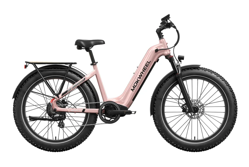 eBike Mokwheel Basalt 2.0 - Step Thru - Crystal Pink - In a Box