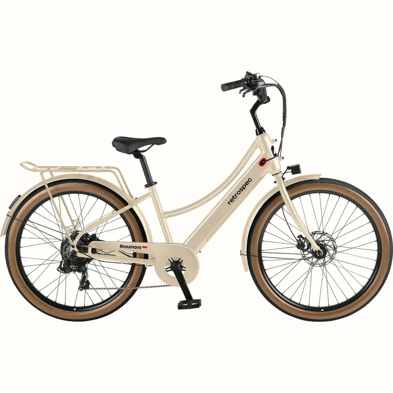 eBike Retrospec Beaumont Rev 3 Plus - Oat - In a Box