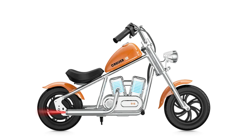 eMOTO Hyper Gogo Cruiser 12 Plus (With App) Without Training Wheels - Orange - In a Box