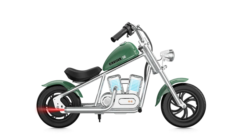 eMOTO Hyper Gogo Cruiser 12 Plus (With App) Without Training Wheels - Green - In a Box