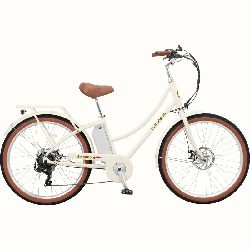 eBike Retrospec Beaumont Rev 3 - Eggshell - In a Box