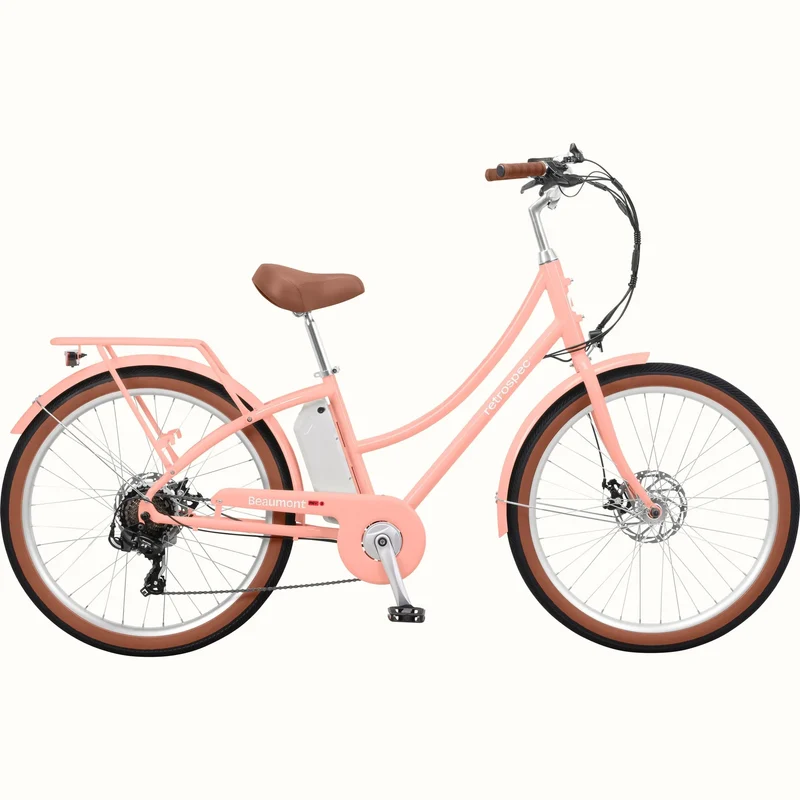 eBike Retrospec Beaumont Rev 3 - Blush - In a Box