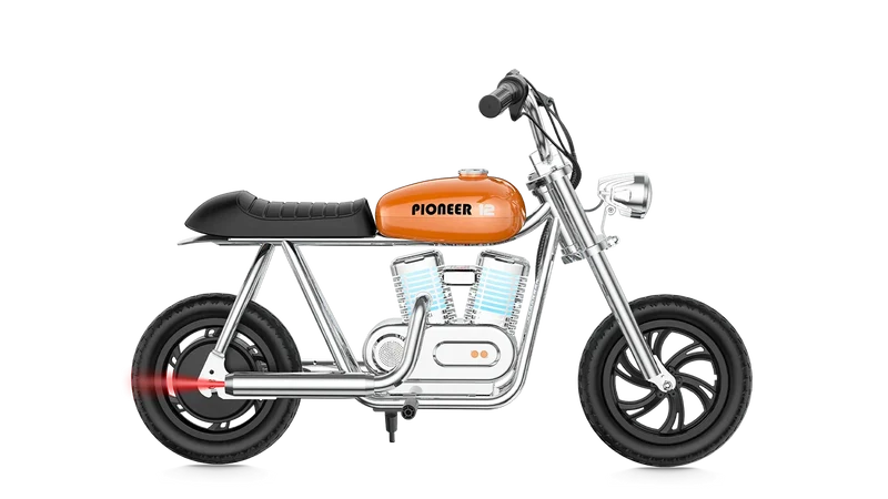 eMOTO Hyper Gogo Pioneer 12 Plus (With App) With Training Wheels - Orange - In a Box