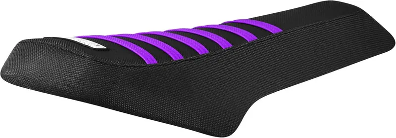 eBike Custom Seat - Macfox Custom Seat - Black w/Purple Ribs