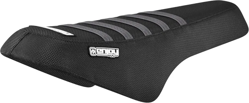 eBike Custom Seat - Macfox Custom Seat - Black w/Grey Ribs