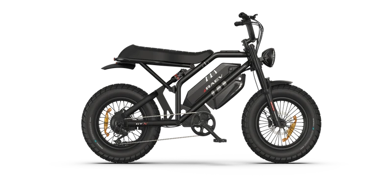 RAEV Bullet GTX Emoto eBike – 1500W Electric e-moto style Bike with Dual Suspension