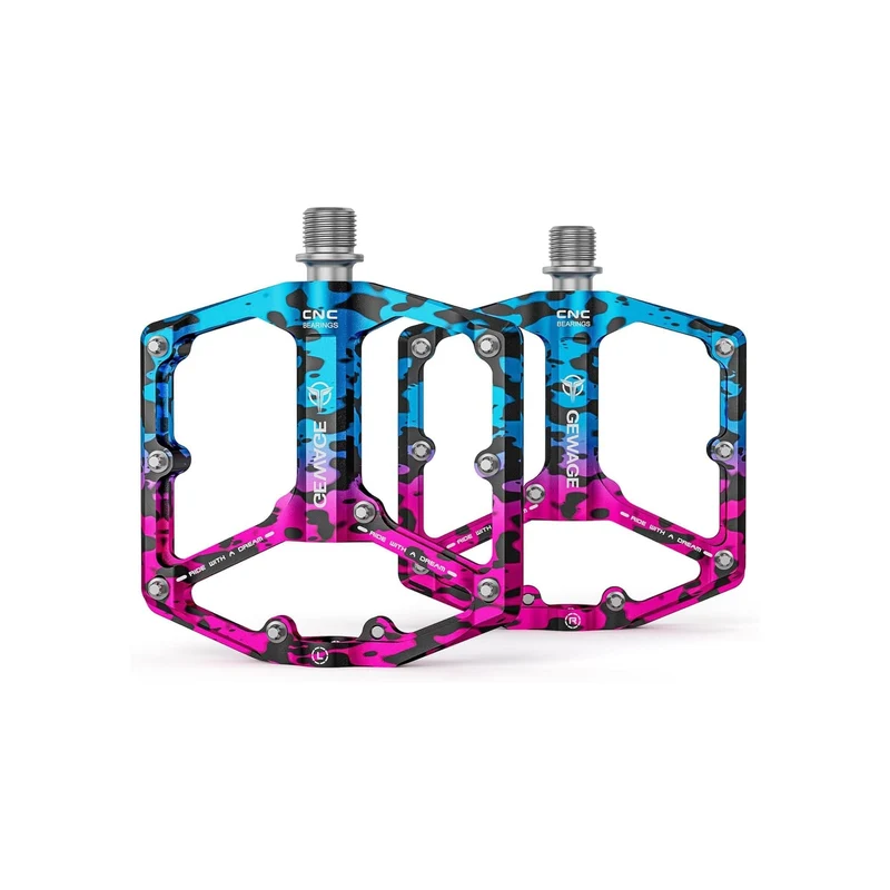 Pedals - Alloy - Pink & Blue Camo