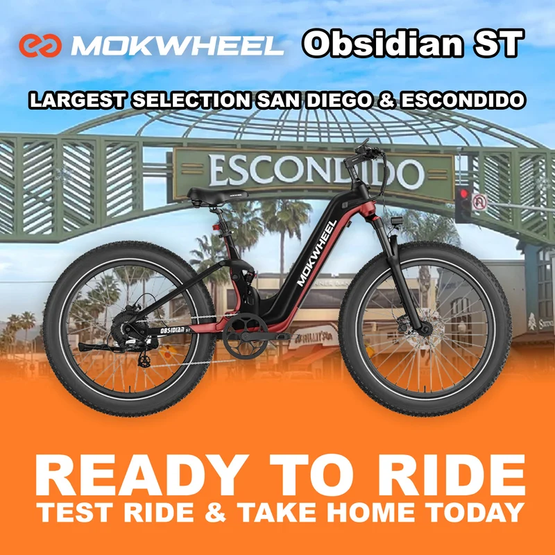 eBike Mokwheel Obsidian - Step Thru - Desert Camo - In a Box