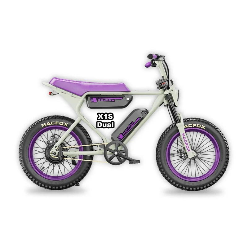 eBike Macfox X1S x Bs.zay - Purple & White - In a Box