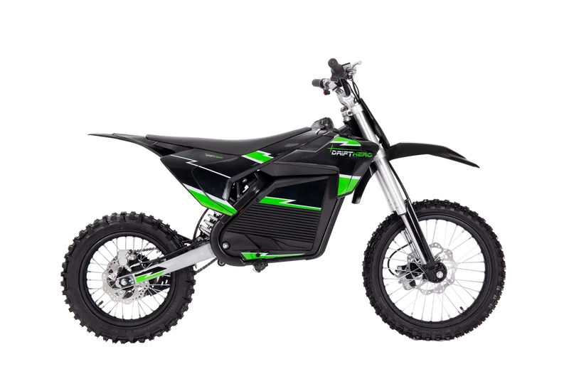 eMOTO Drift Hero 5000W Dirt - Black & Green - In a Box