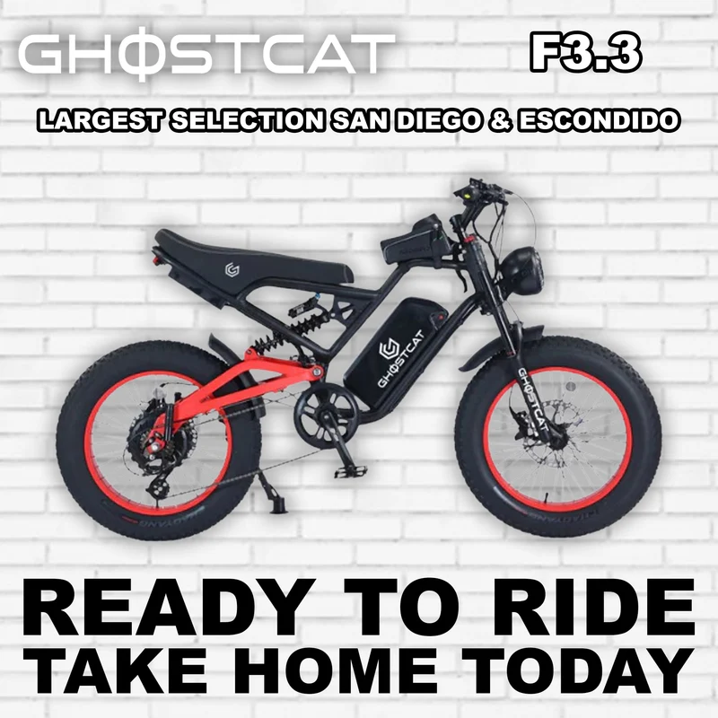 eMOTO Ghostcat F3.3 - Red - In a Box