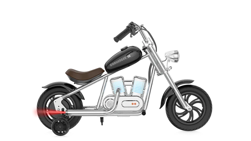eMOTO Hyper Gogo Challenger 12 Plus (With App) Without Training Wheels - Black - In a Box