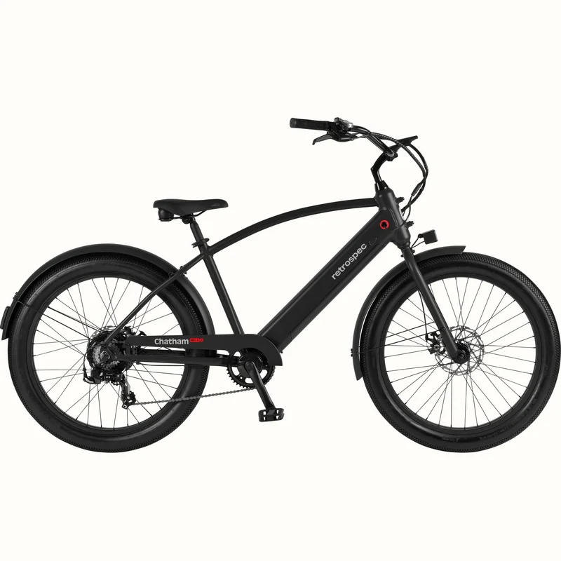 eBike Retrospec Chatham Rev Plus 2 - Step Thru - Matte Black - In a Box