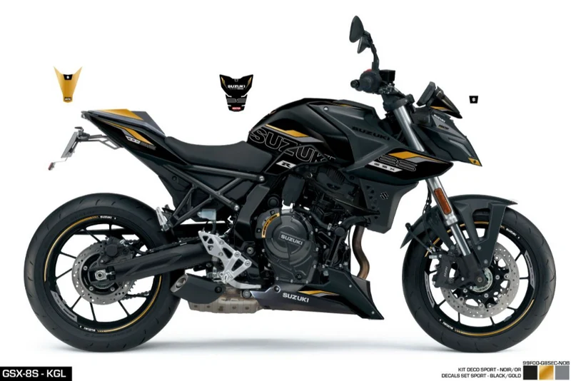SET Adesivi GSX-8S Sport Nero/oro