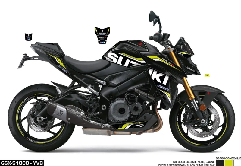 Kit Adesivi Ecstar Black Yellow GSX-S1000