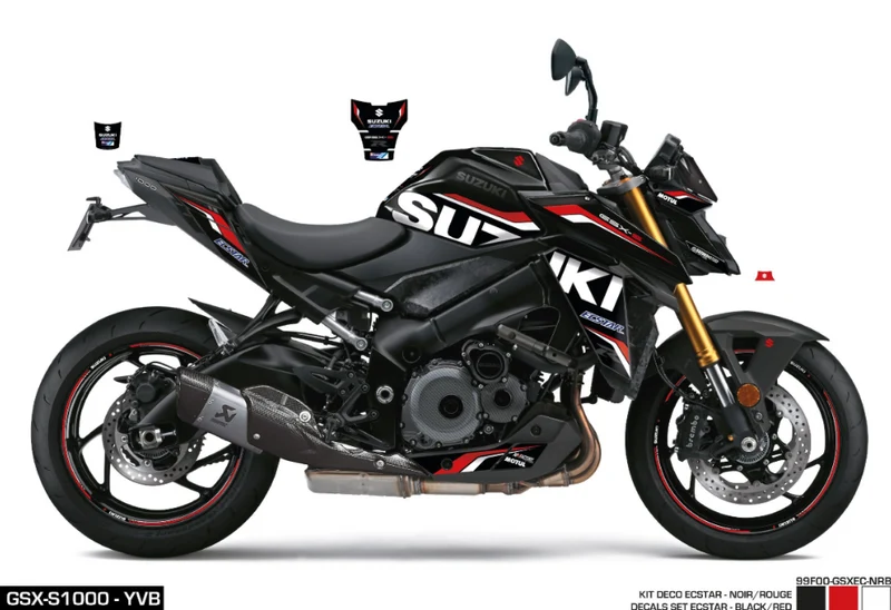 Kit Adesivi Ecstar Black GSX-S1000