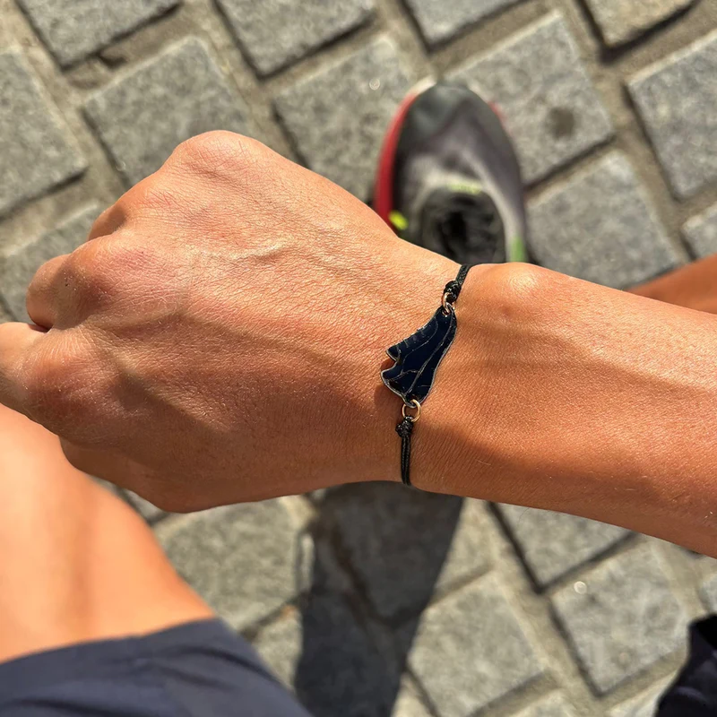 Braccialetto di bici a foglia d'oro