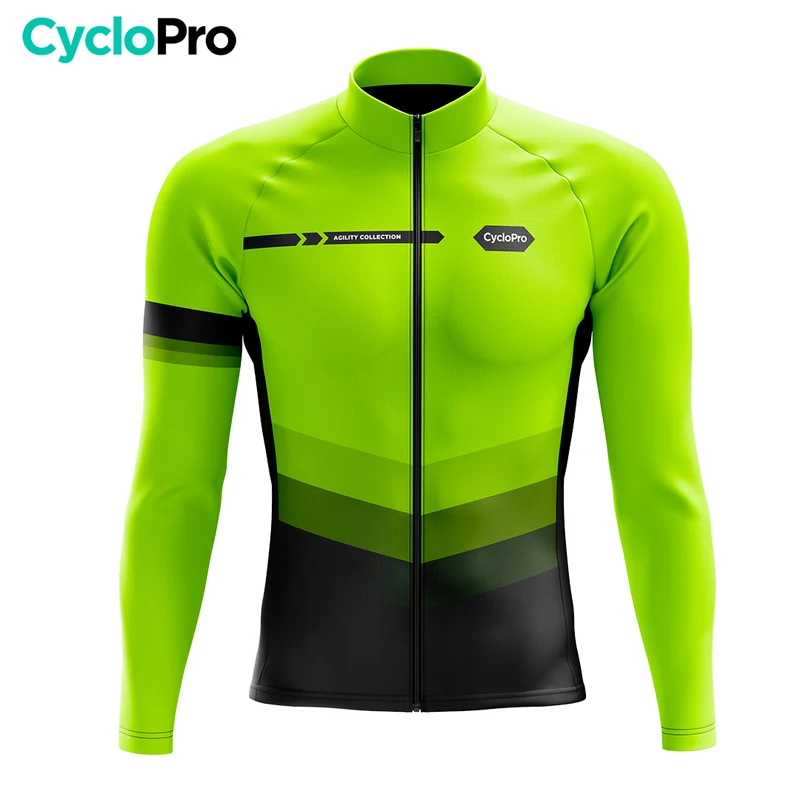 Ciclista invernale giallo fluo giallo - agilità - Destockage