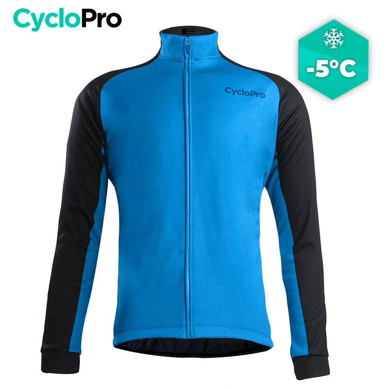 Giacca termica ciclistica blu - Thermika - Destockage