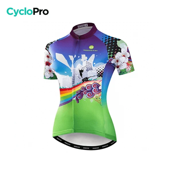 Short Round Woman - Rainbow - Deswocking Jersey