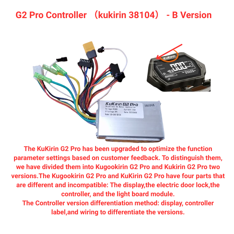 G2 Pro Controller (kukirin 38104) - Versione B