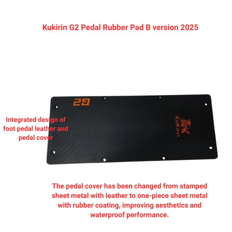 Copripedale G2 versione B 2025