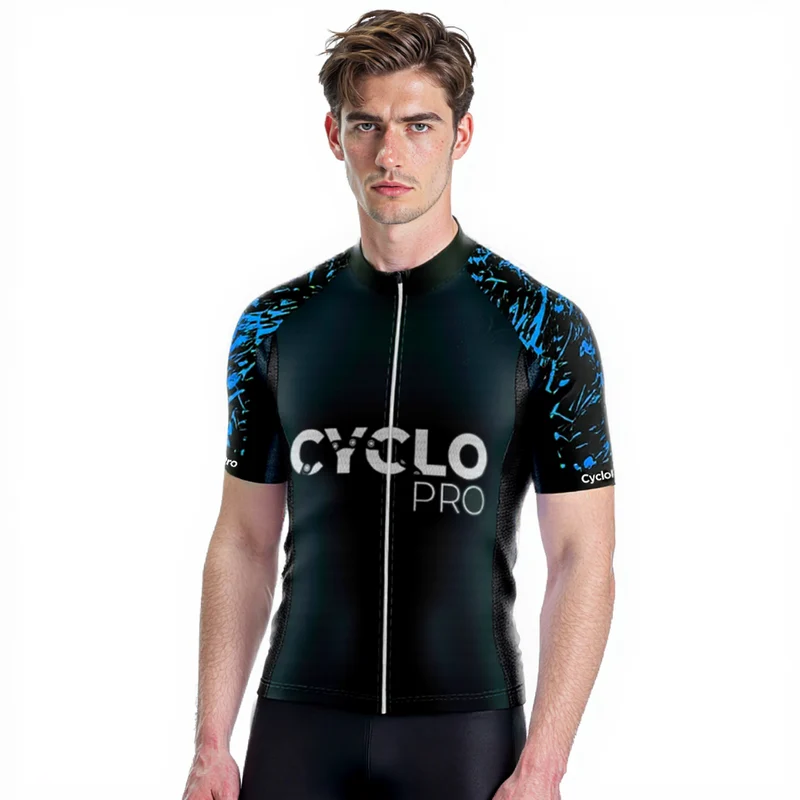 Maglia ciclistica blu - ciclopro
