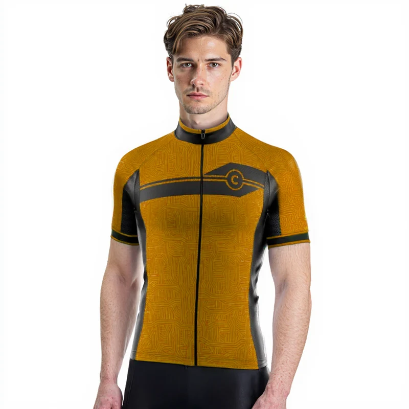 Jersey per ciclismo su strada gialla - Diamond+