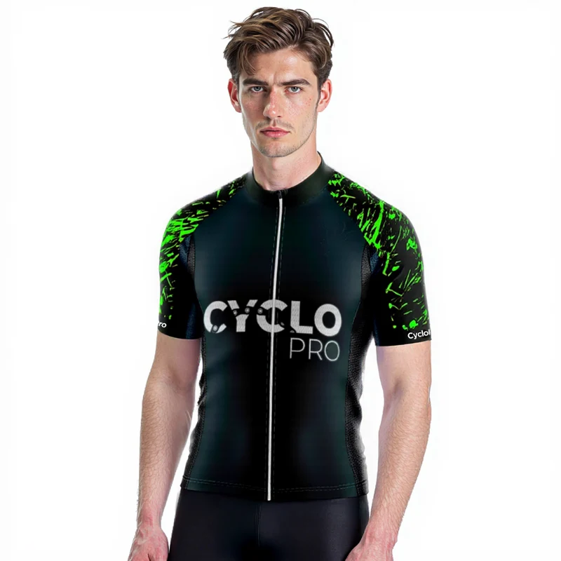 Jersey per ciclismo verde - ciclopro