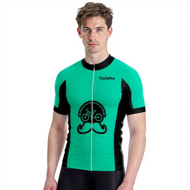 Maglie per ciclismo su strada turchese - Fleur de l'Ege