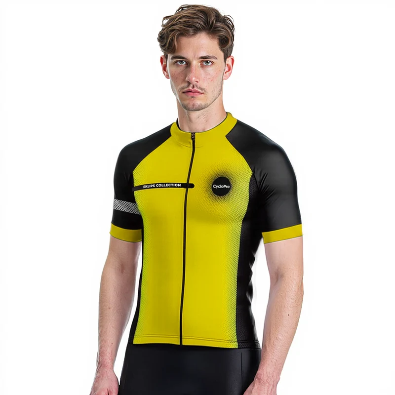 Jersey per ciclismo giallo - Eklips