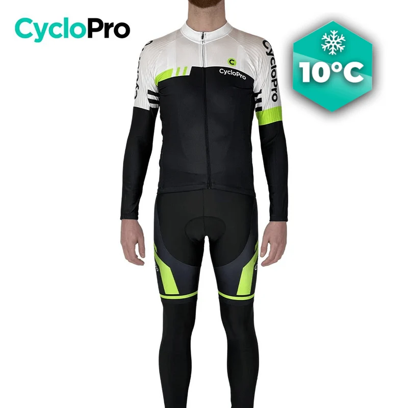 Outfit per ciclismo per caduta bianca e verde - Pro+ - Destockage