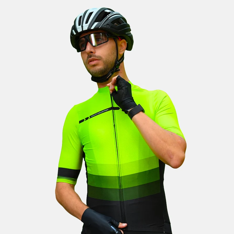 Jersey per ciclismo verde - agilità