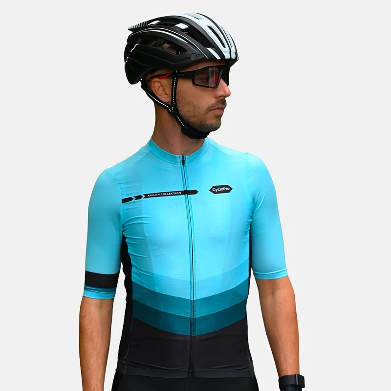 Maglia ciclistica del cielo blu - agilità