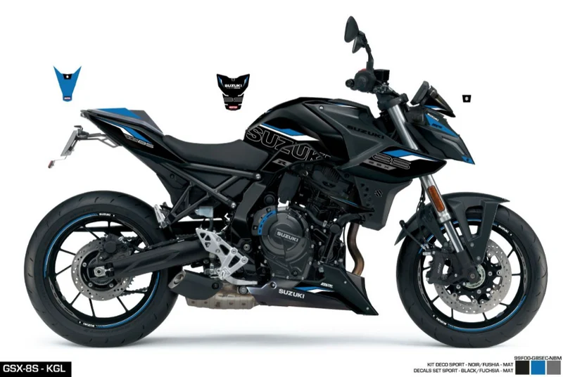 SET Adesivi GSX-8S Sport per Nero/Blu M4