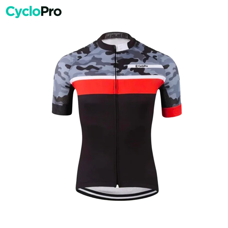 Maglia ciclistica rossa - Camoride - Destockage