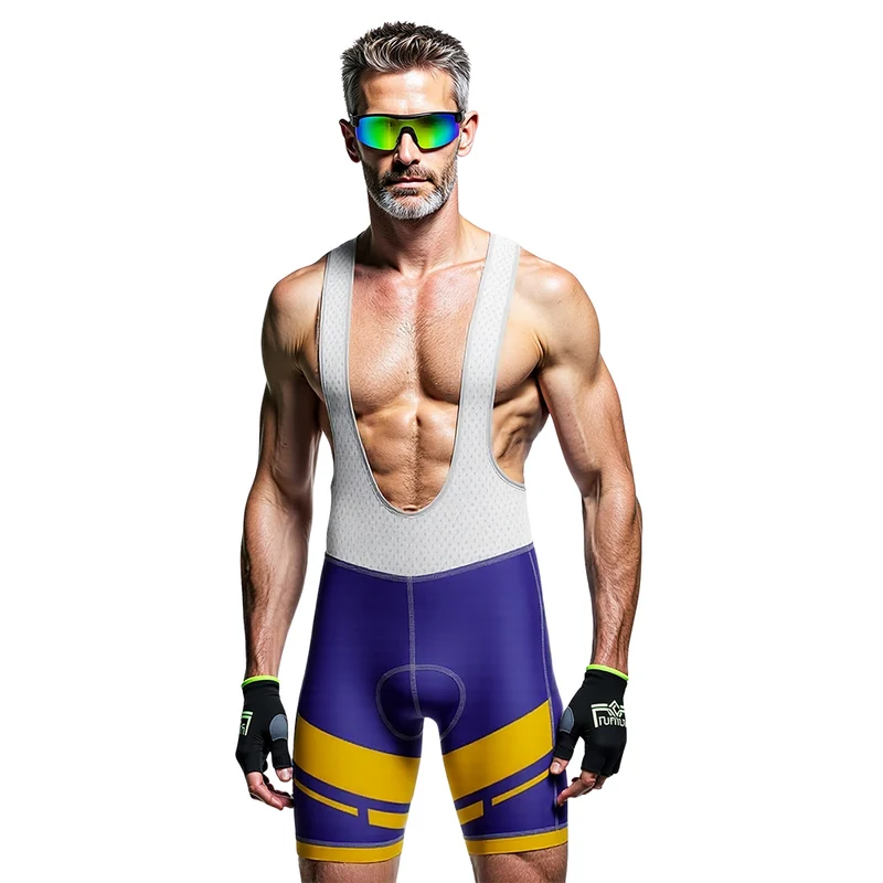 Ciclismo giallo e viola