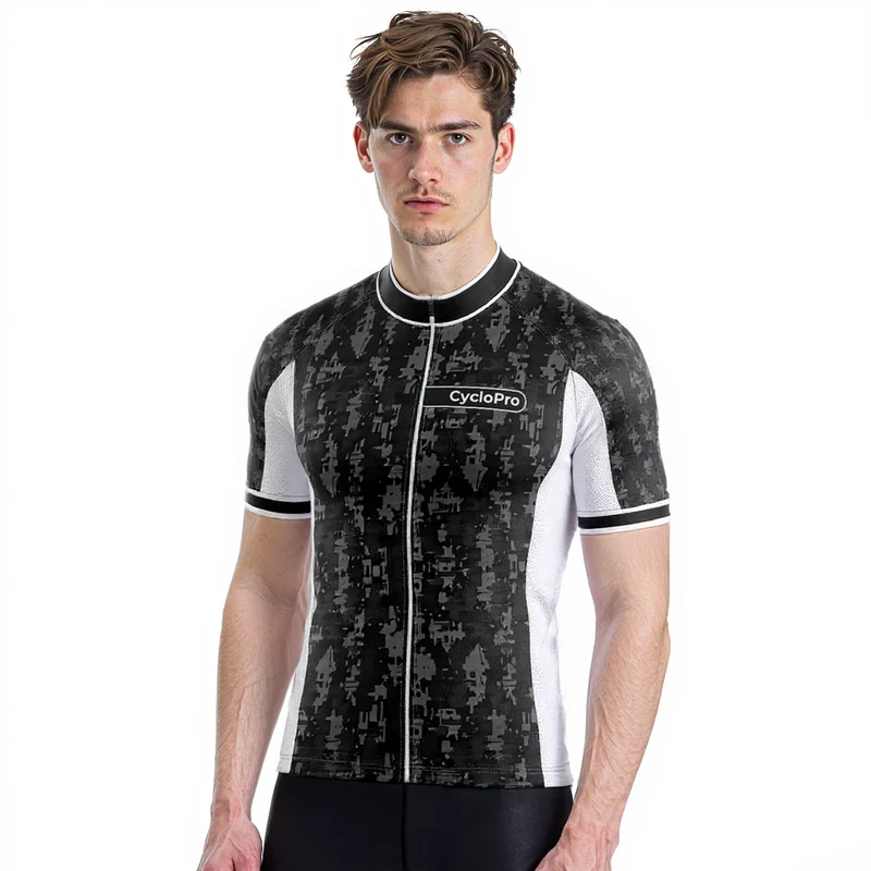 Jersey per ciclismo su strada grigio - Pixel+