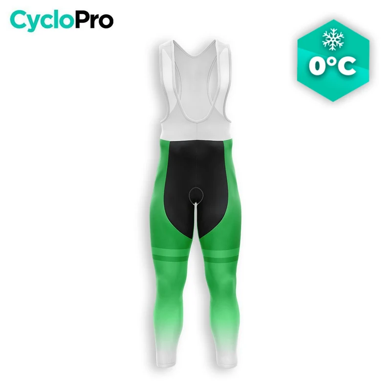 Ciclista invernale inverno uomo / verde - traccia+ - destocking