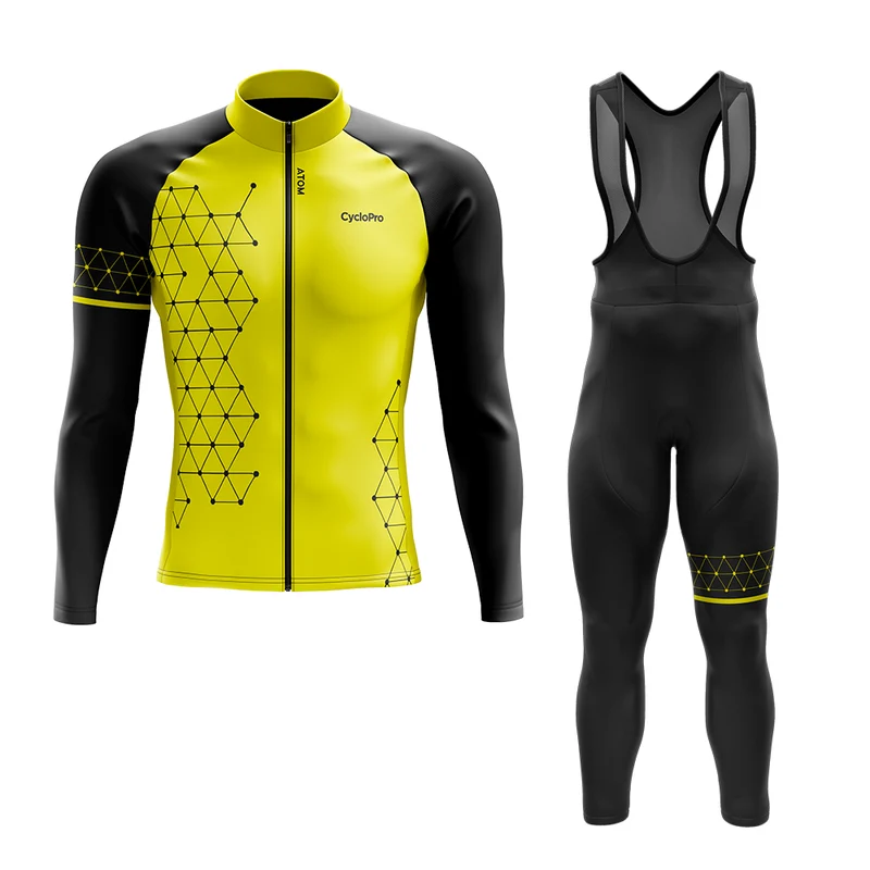 Outfit di ciclismo invernale bianco - agilità