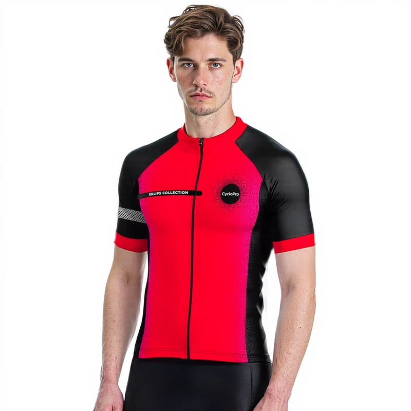 Maglia ciclistica rossa - Eklips